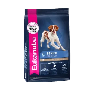 Eukanuba Small Breed Senior Lamb & Rice Dry Dog Food bag