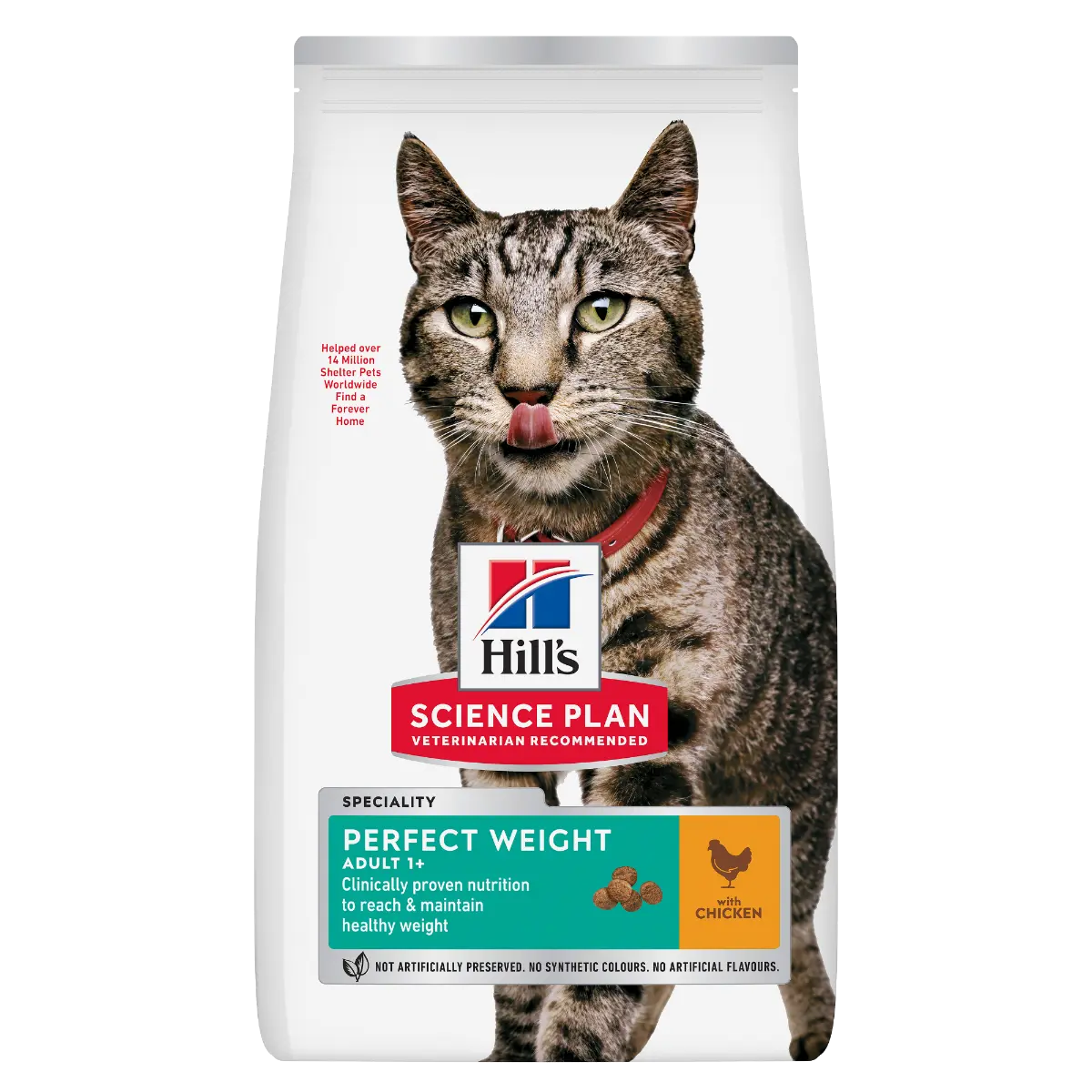 Hill’s Science Plan Adult Perfect Weight Dry Cat Food – premium weight management formula with chicken for adult cats